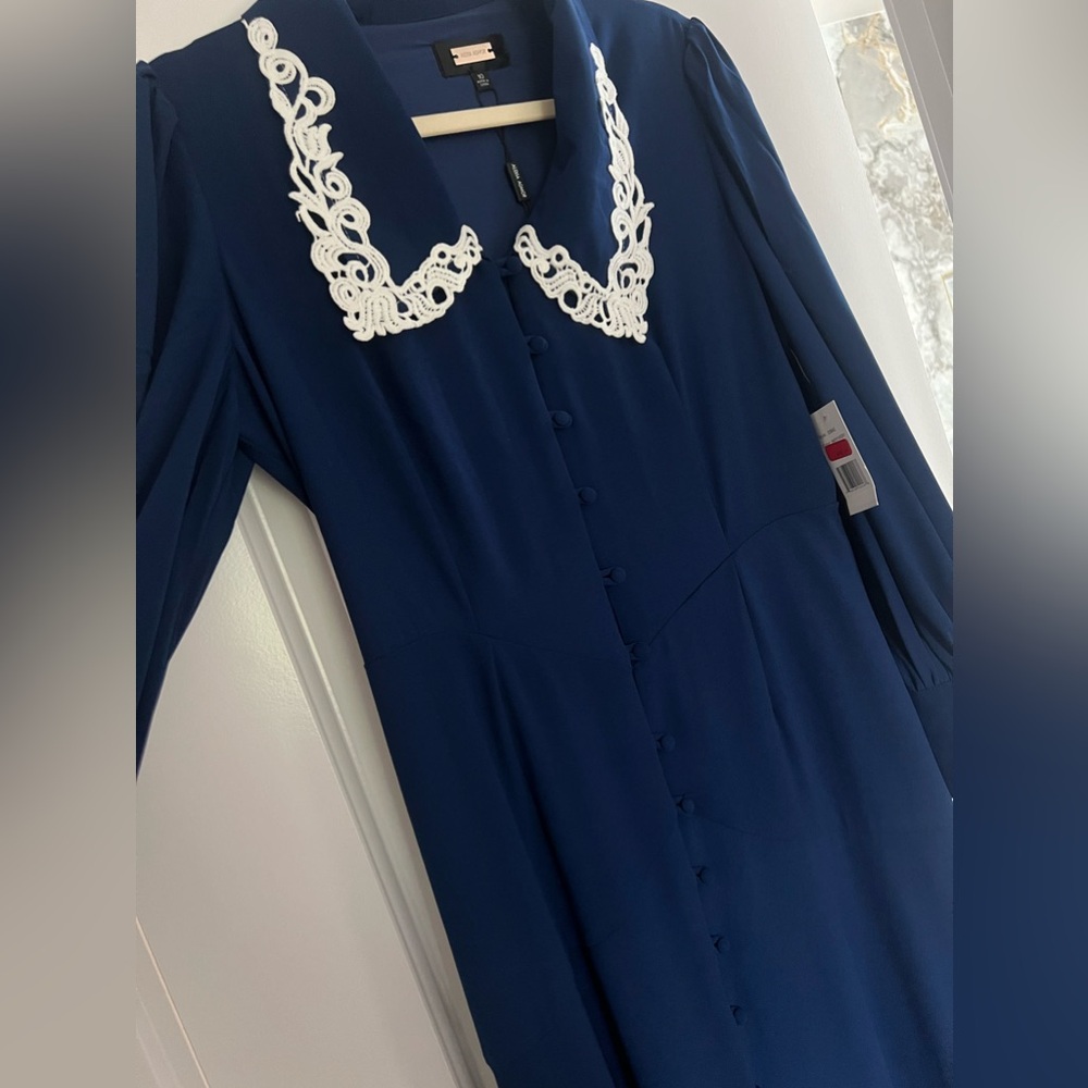 Navy maxi dress
